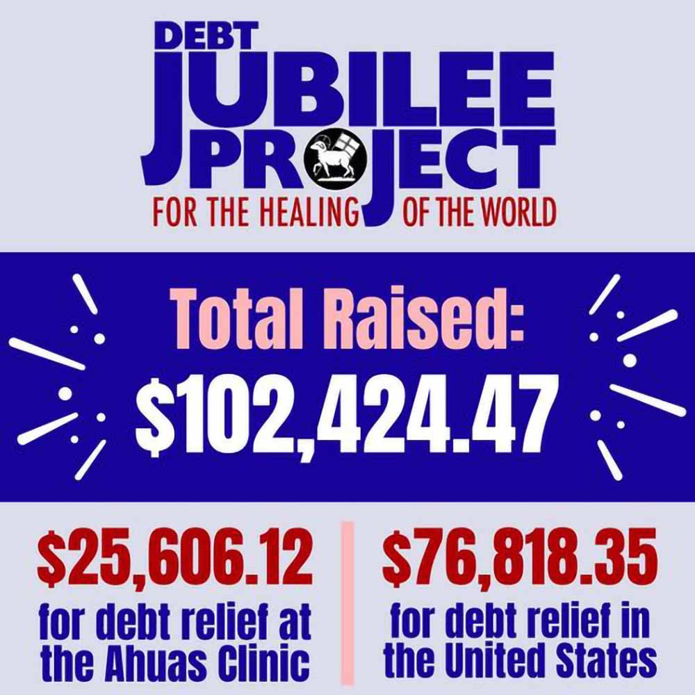 Jubilee for Healing of the World Raises Over $100k!